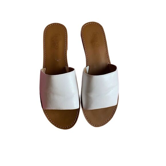 Franco Sarto women’s median white slip on sandals size 8 AM - Picture 3 of 6